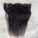 Kinky Straight Lace Frontal Human Hair