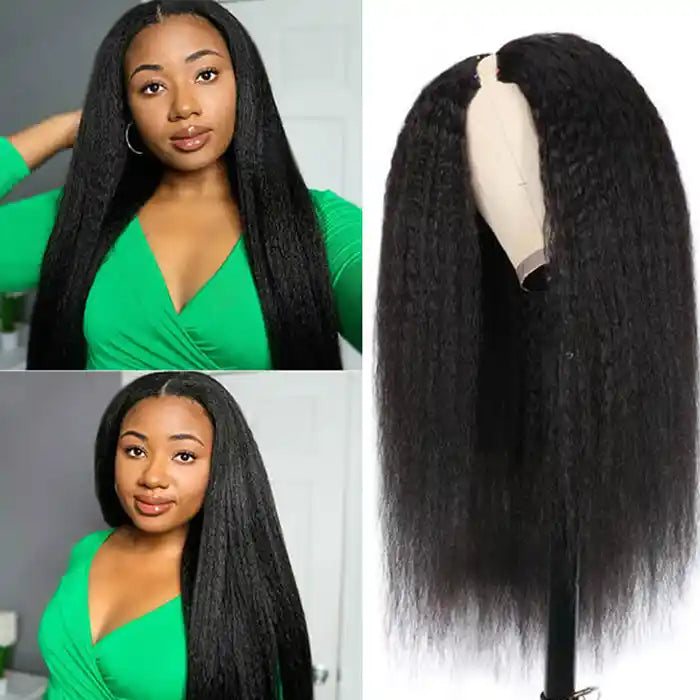 Lush Kinky Straight V Part Wig Moment in HD Lush Kinky Straight V Part Wig Moment in HD