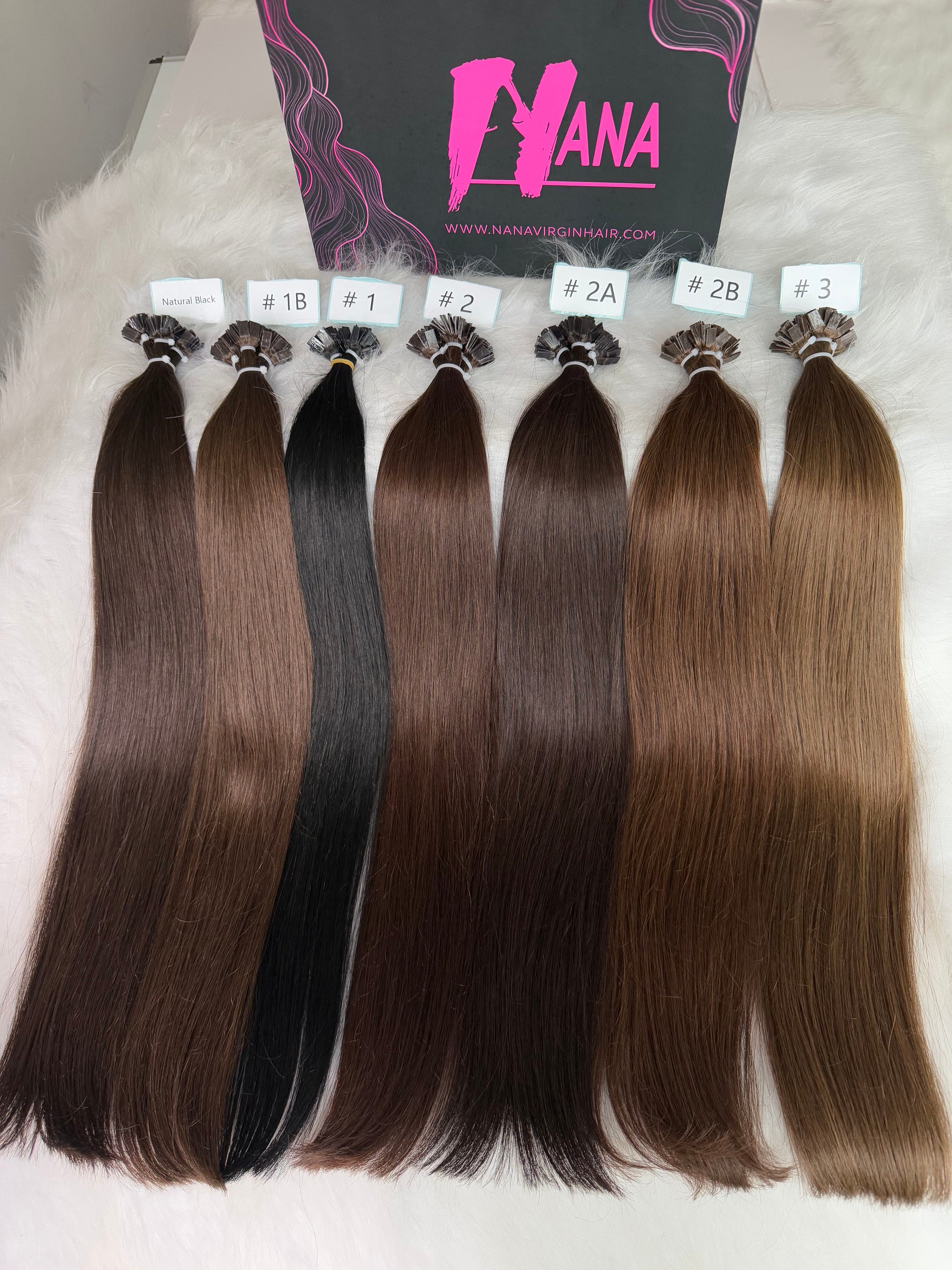 Luxe Virgin human hair color k tip Hair Extensions