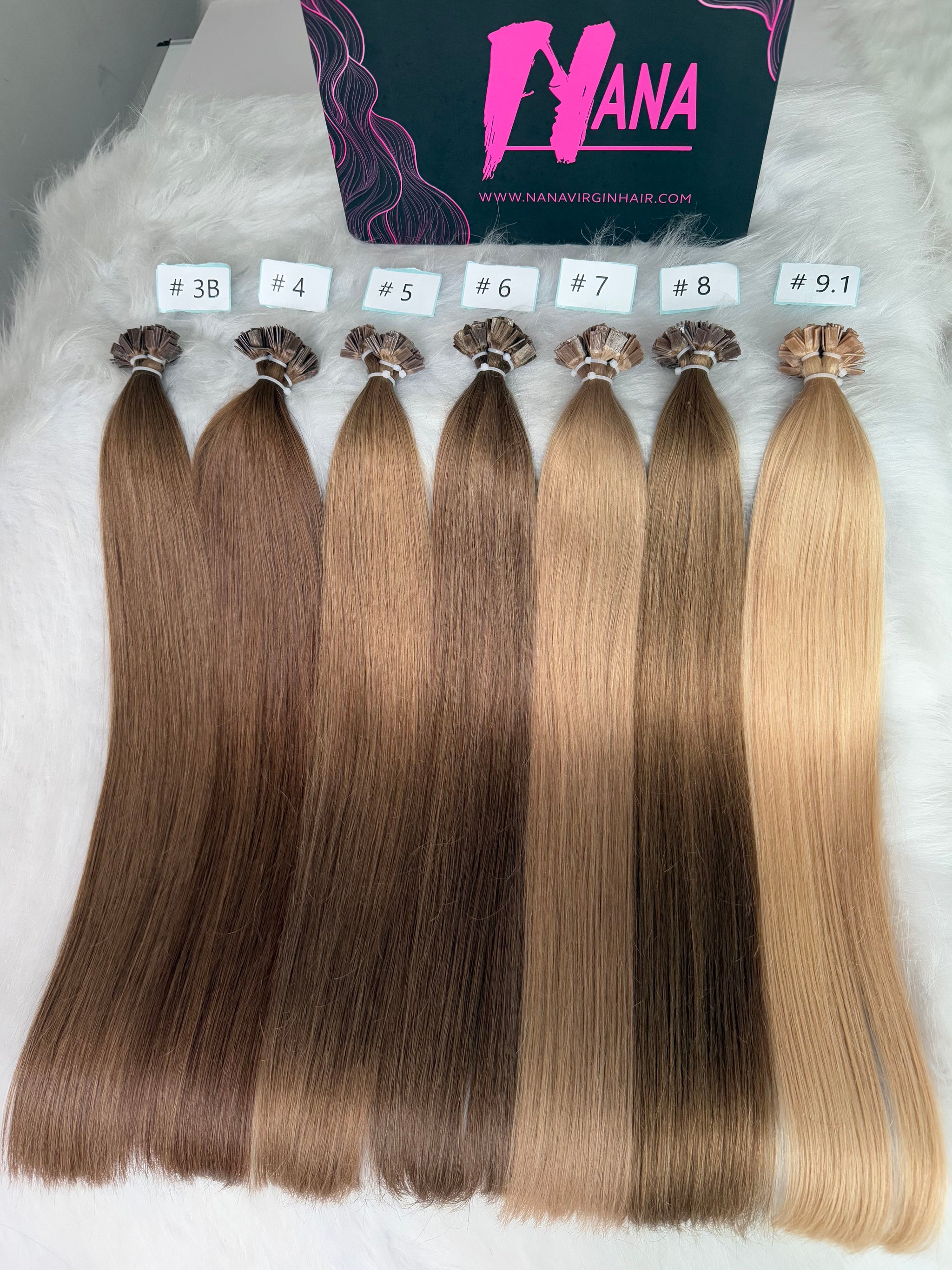 Luxe Virgin human hair color k tip Hair Extensions
