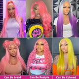 Lace Frontal Closure Wigs Green