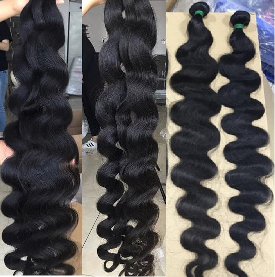Long Raw hair Body wave and Straight bundle deals