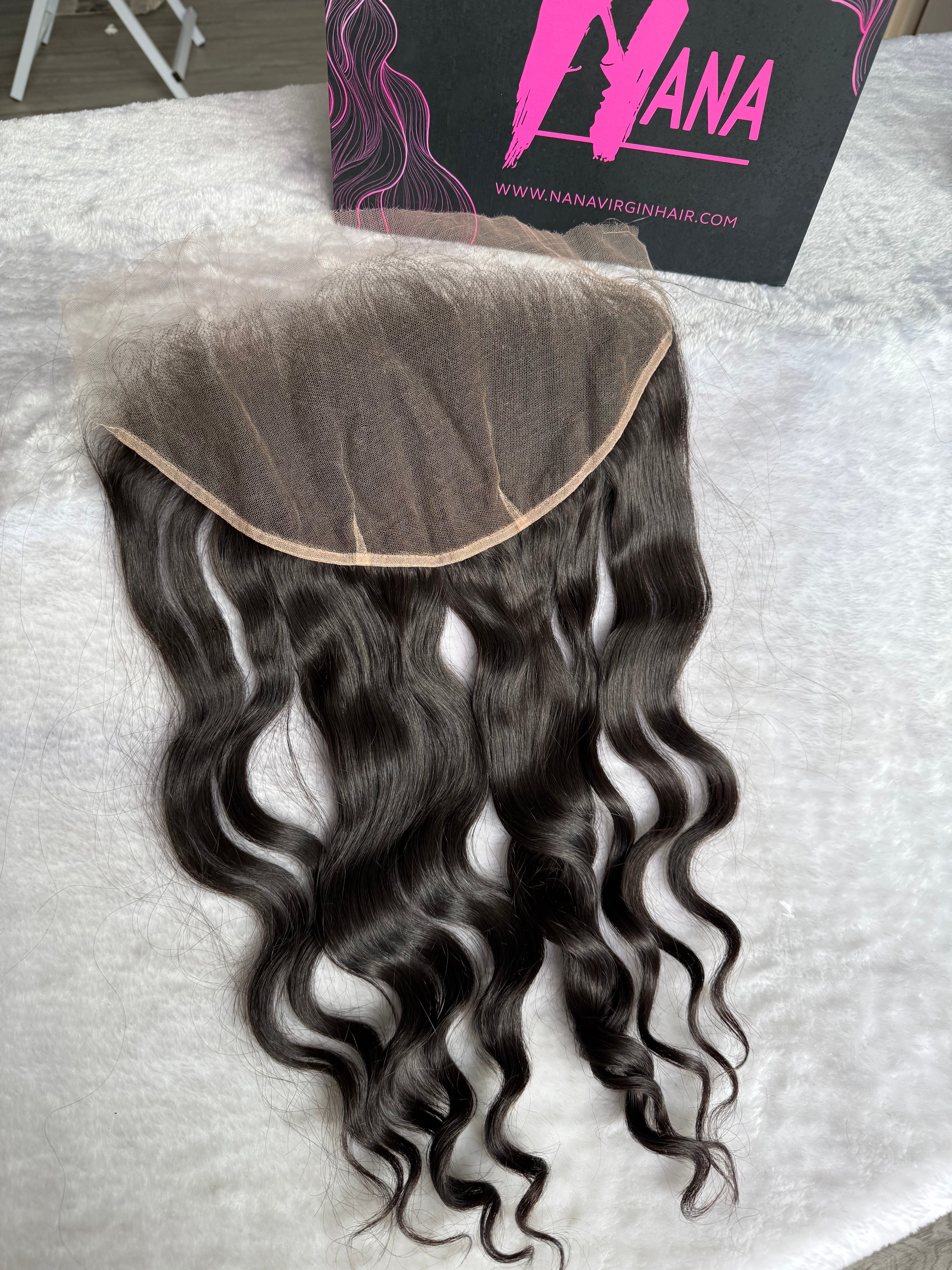 Lace Frontal Loose Wave Raw Hair HD and Transparent lace one donor human hair frontal 13x4/13x6