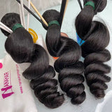 Mink Hair Weave Bundles Loose Wave