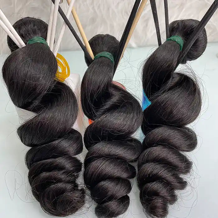 Mink Hair Weave Bundles Loose Wave