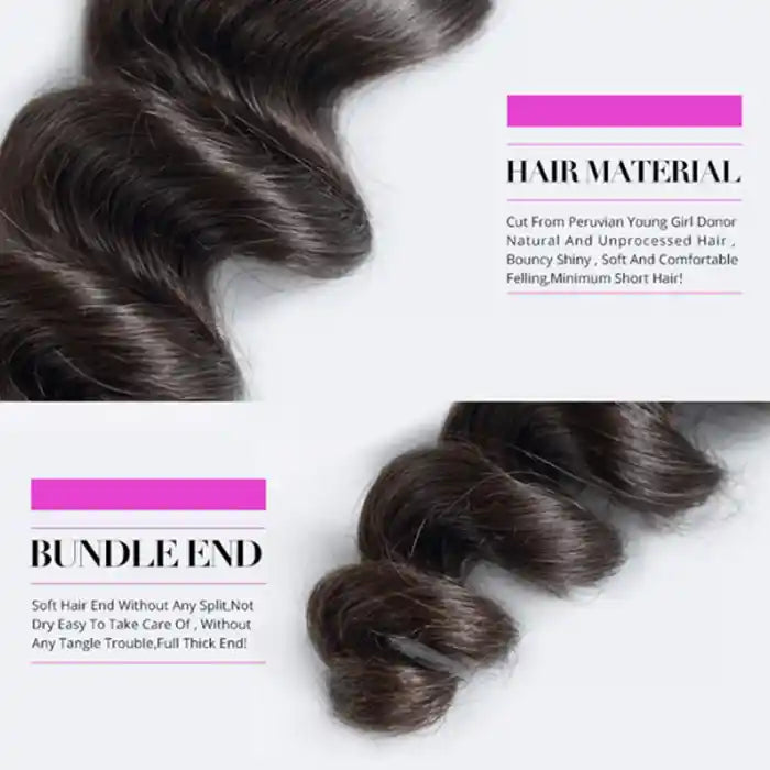 Peruvian Loose wave weave