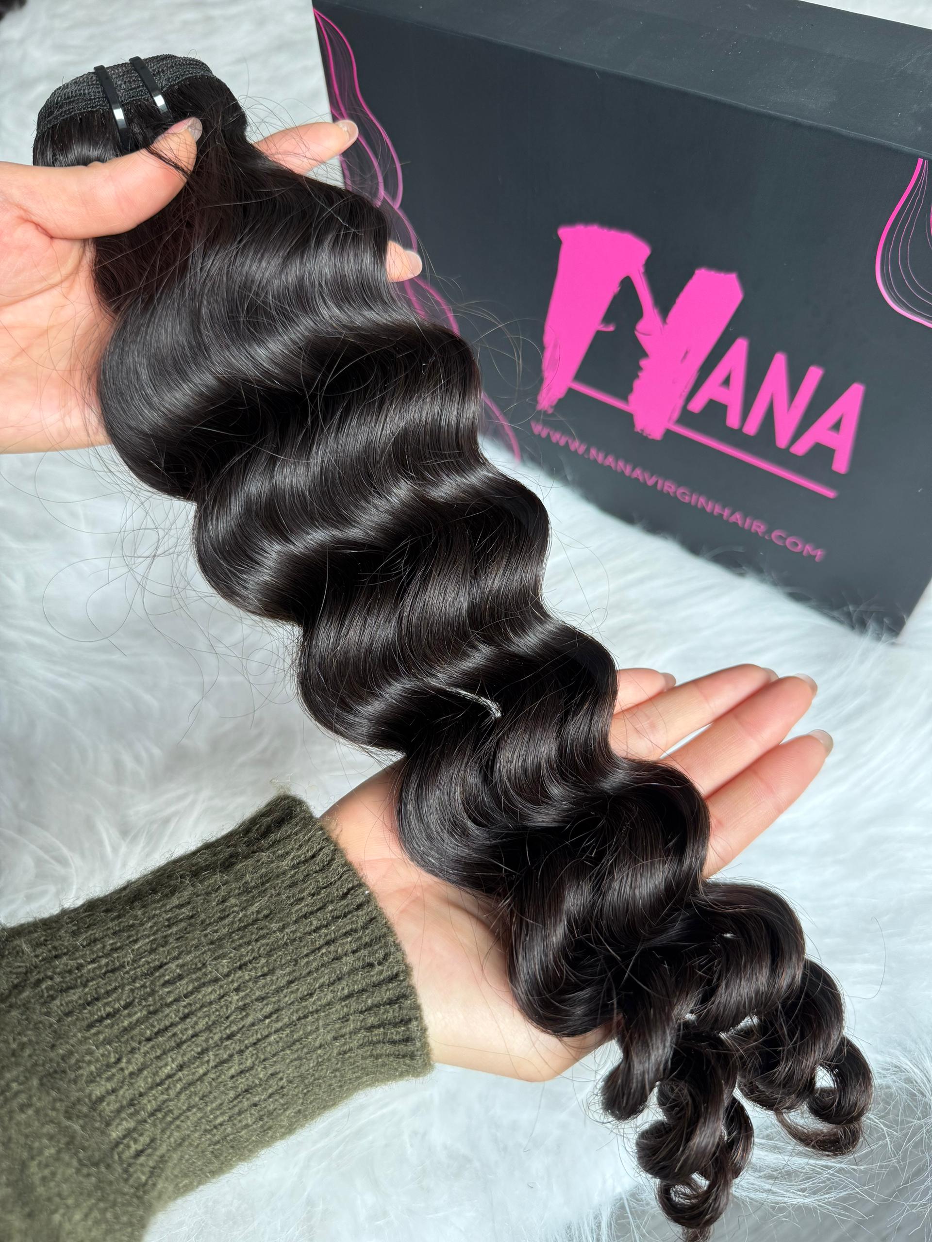 Premium quality raw hair from one donor raw hair Bundles Deal 13