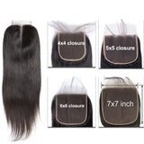 Raw Hair Wigs Lace Closure Straight