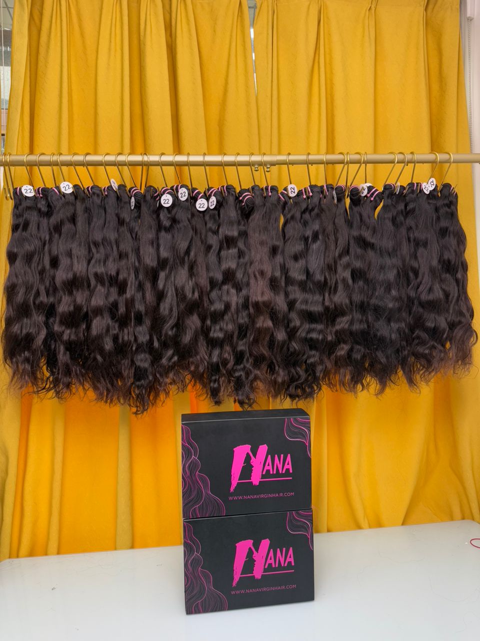 Raw Indian wavy Hair Bundles From One Donor