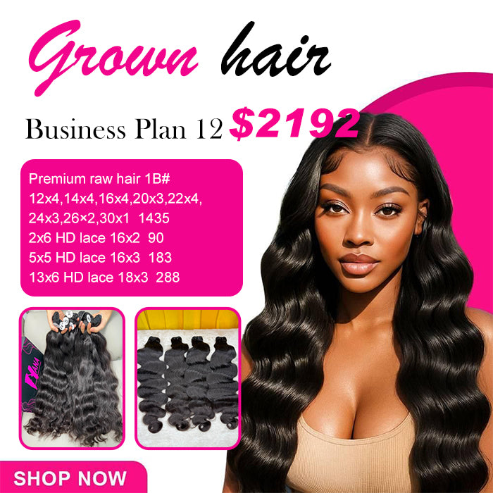 Premium quality raw hair from one donor raw hair Bundles Deal 12