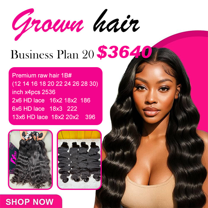 Premium quality raw hair from one donor raw hair Bundles Deal 20