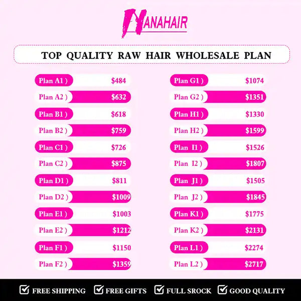 Raw human Hair Bundles