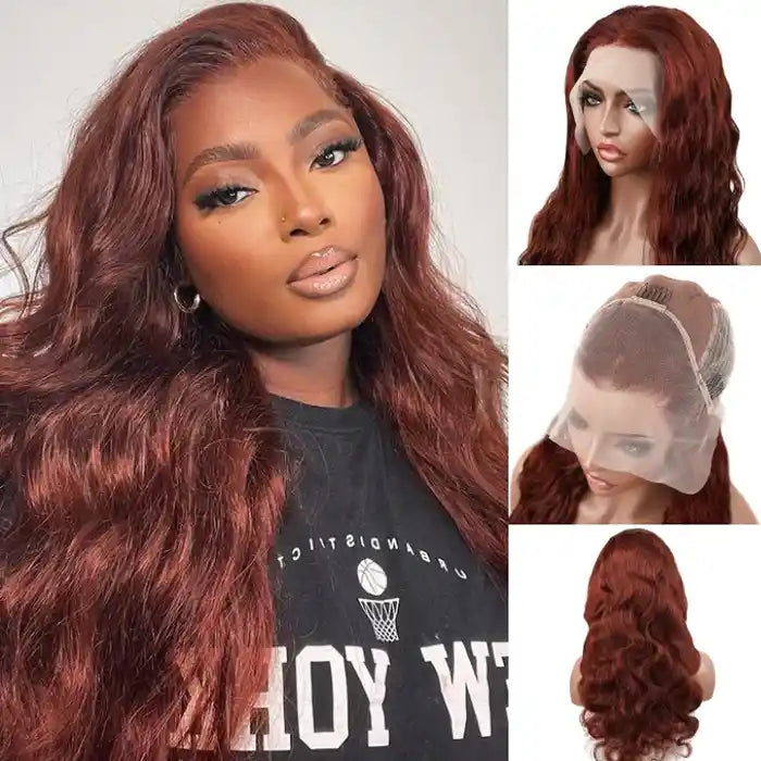 Reddish Brown Wig Wavy
