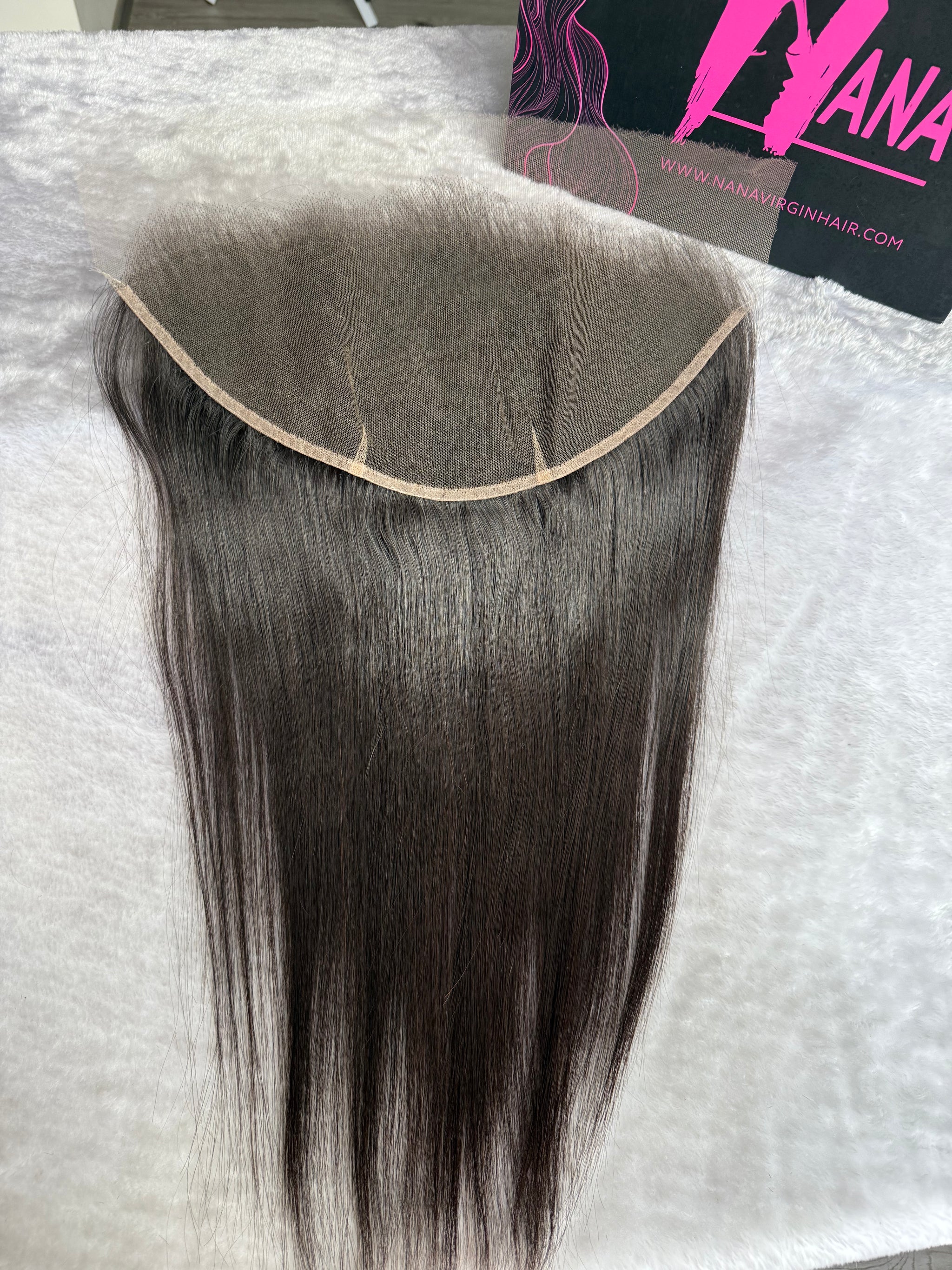 Straight Hair HD & transparent lace frontal Raw hair natural hair line with baby hair around 13x4/13x6