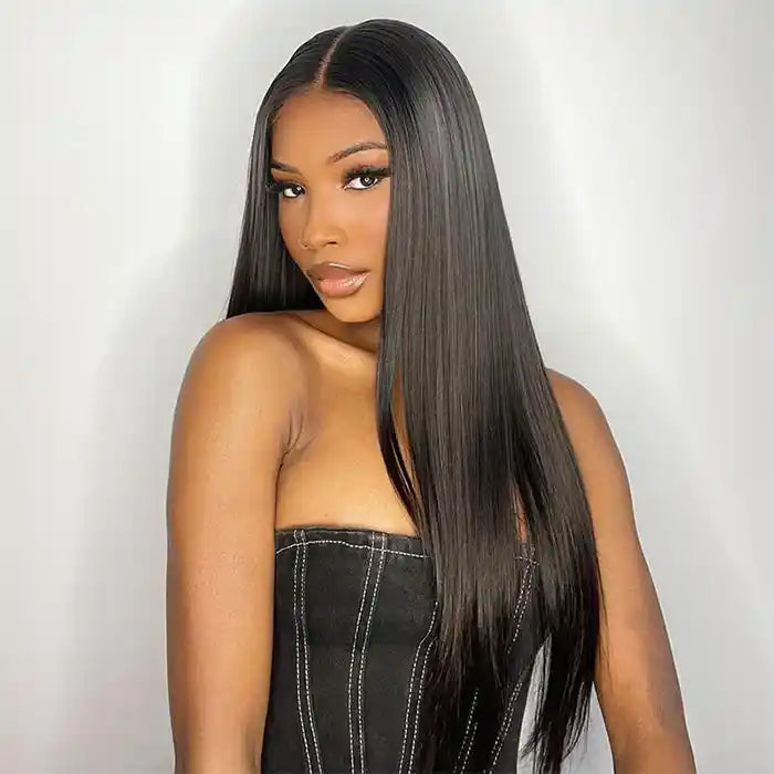 Straight raw hair wig