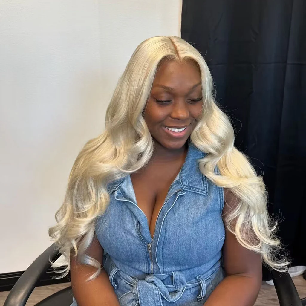 Virgin 613 Body Wave Closure HD Wig Blonde Body Wave Wig 7x7 6x6 5x5 4x4 2x6