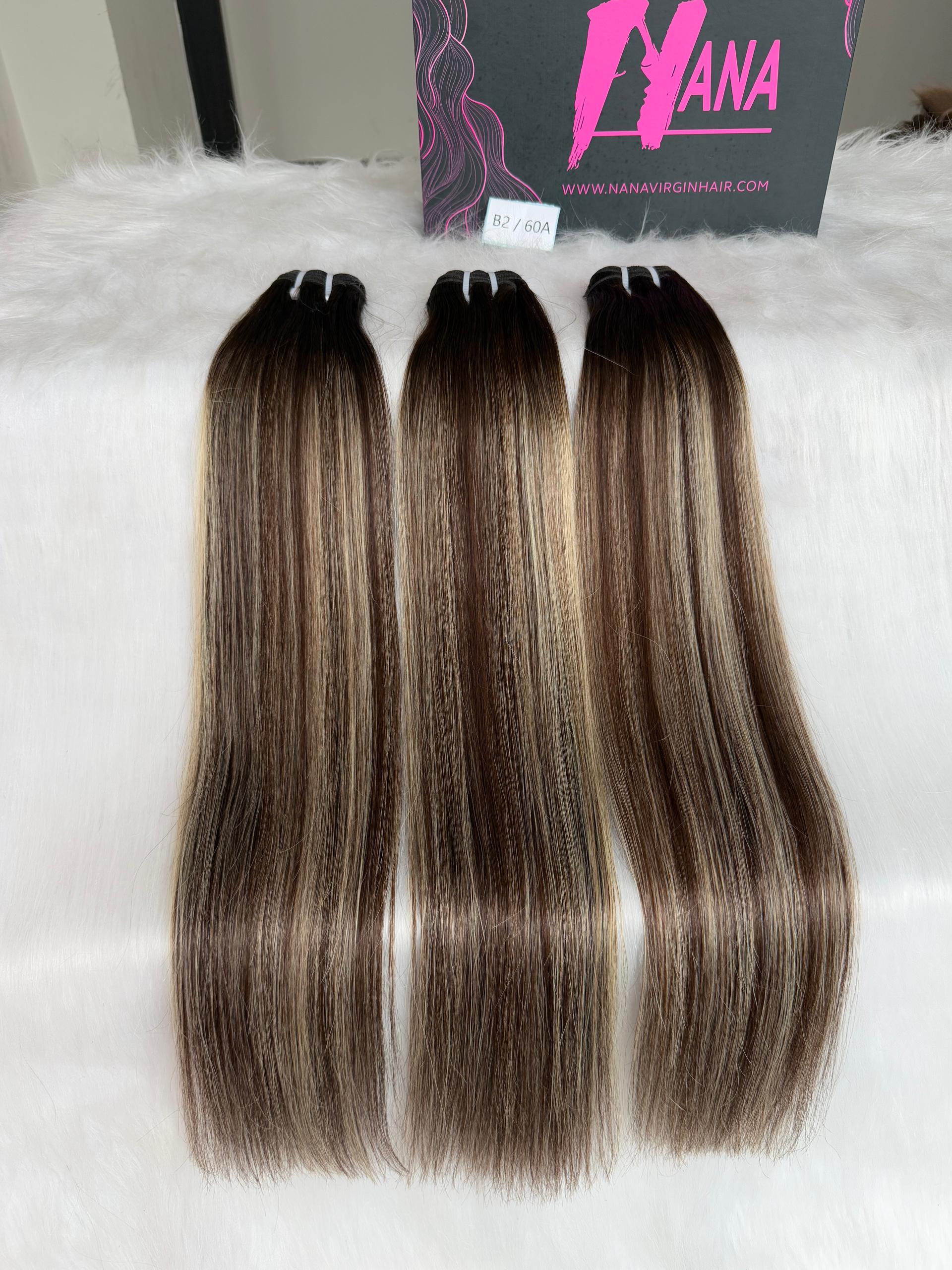 Custom color hair top grade 3 bundle wholesale bundle deal