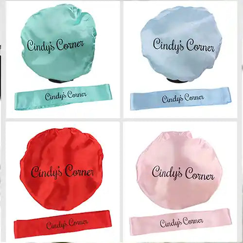 blue bonnet satin bonnet