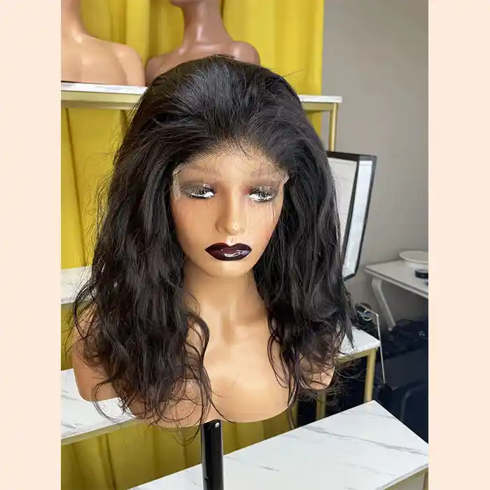 Raw & Virgin Body Wave Short Bob Wig Lace Frontal/Closure Wigs