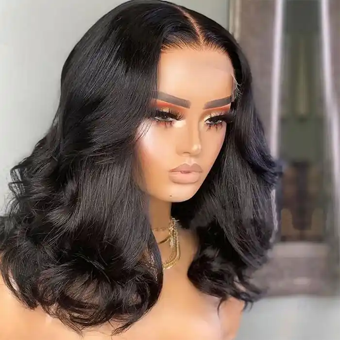 Raw & Virgin Body Wave Short Bob Wig Lace Frontal/Closure Wigs