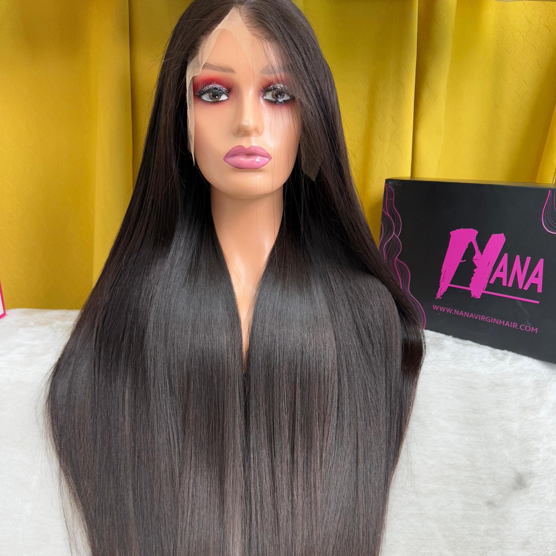 Bone Straight Raw Vietnamese Hair 13x6 13x4 HD Lace Frontal Wigs