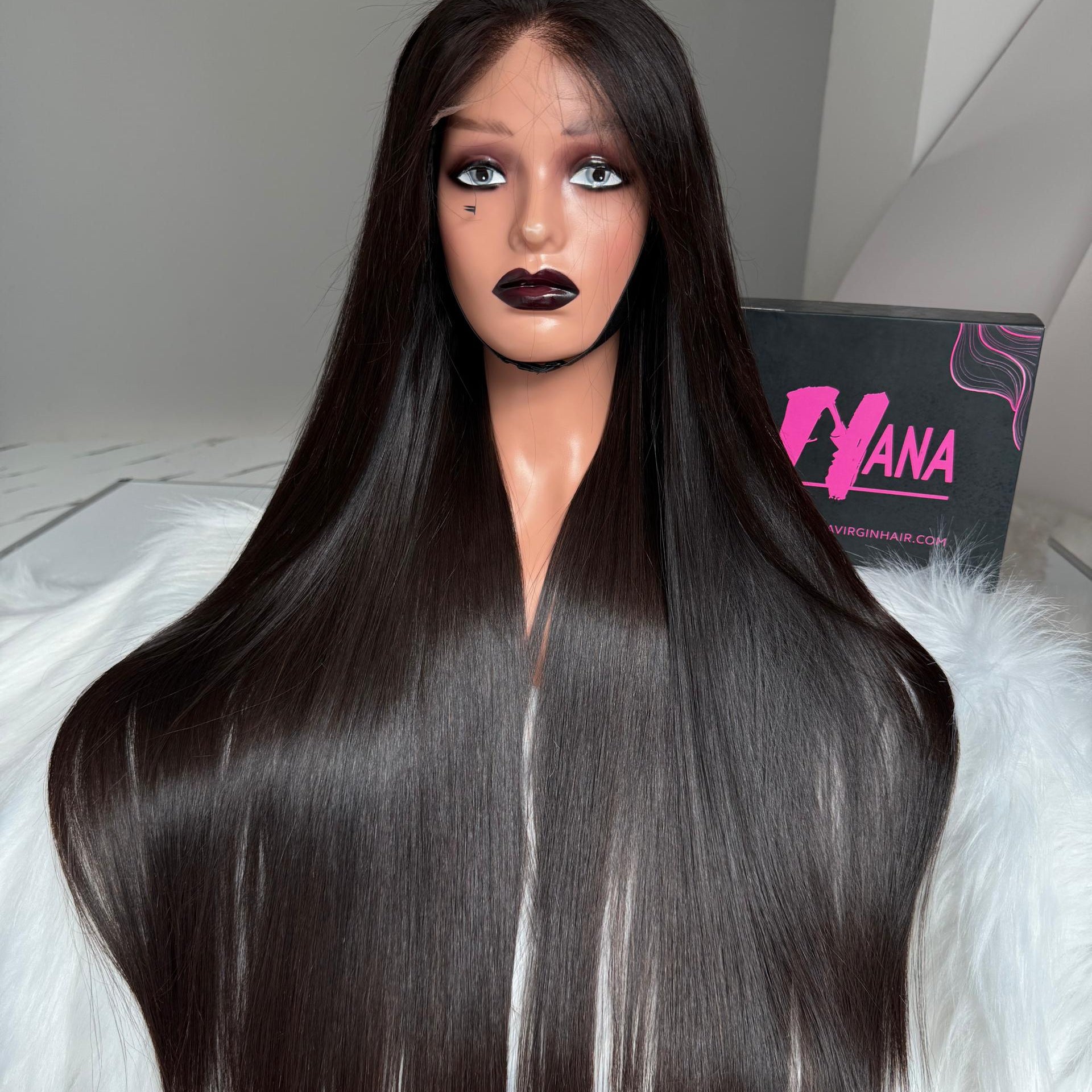 Bone Straight Double Drawn Raw Vietnamese Hair 2x6 HD Lace Closure Wigs