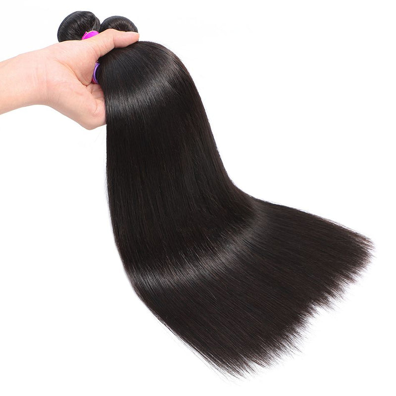 wholesale bundle deals near me virgin hair Straight bundle deal 3 or 4 Bundles with HD Transparent Closure