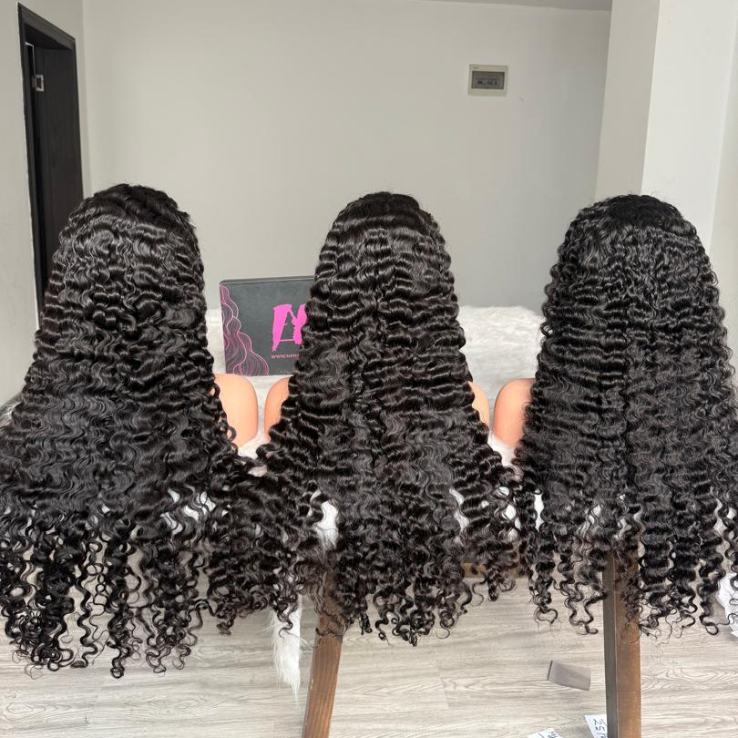 Raw Burmese Curly Wigs 13x4 13x6 HD Burmese Curl Frontal Wig