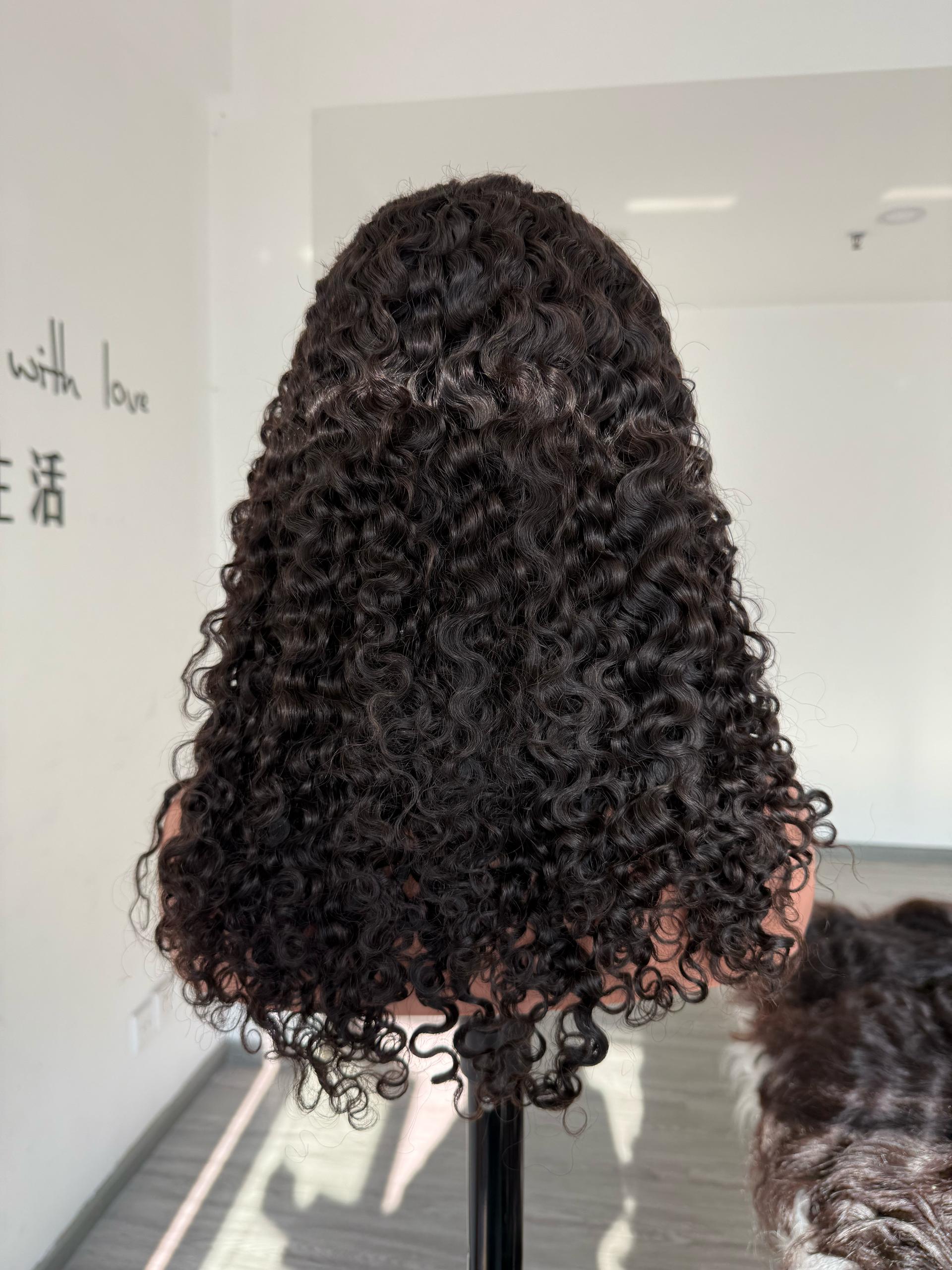 burmese curly wig 16inch double drawn