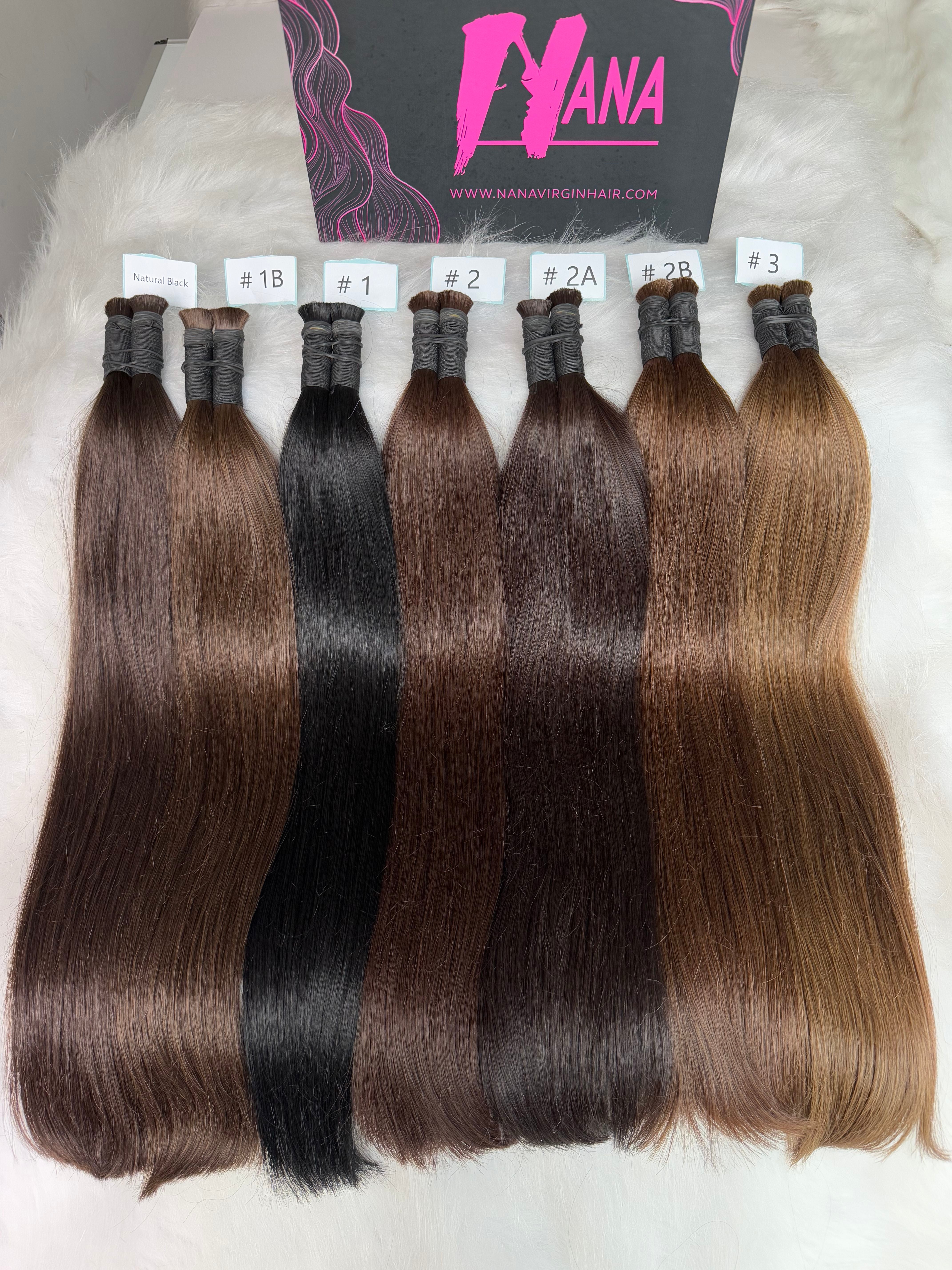 Top quality Luxe Virgin Human Hair color Bulk for Braiding