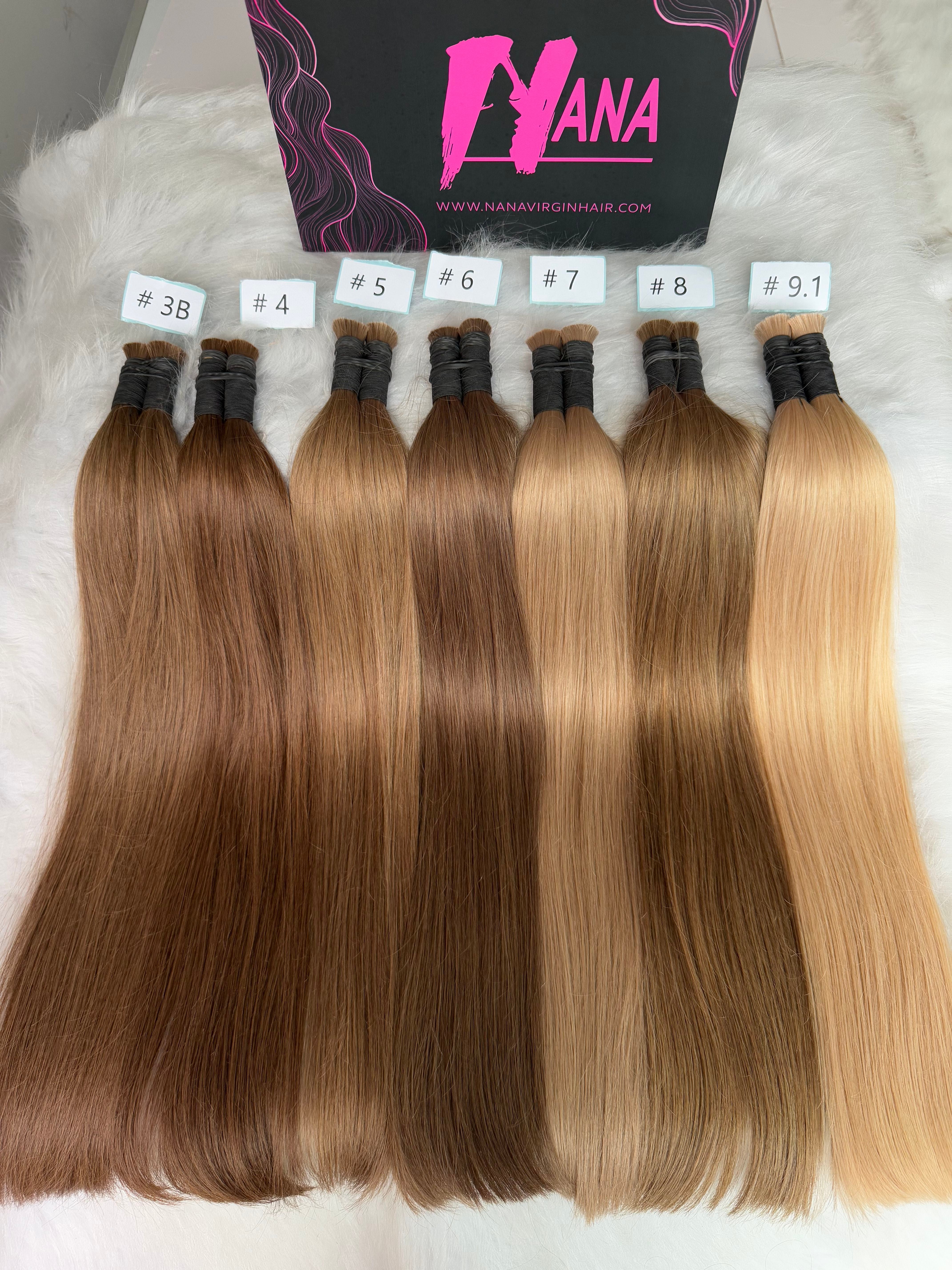 Top quality Luxe Virgin Human Hair color Bulk for Braiding