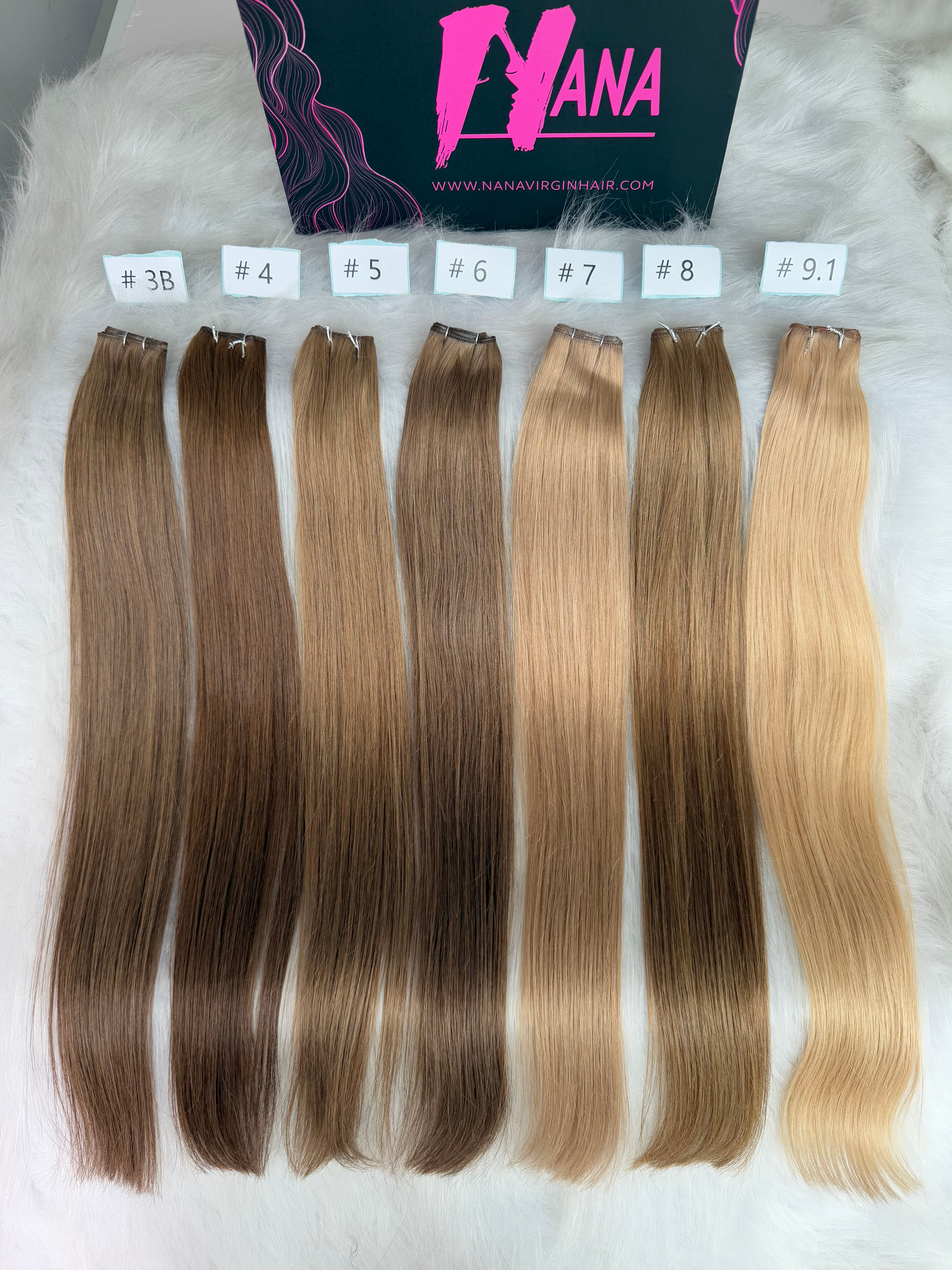 Top quality Luxe Virgin Human Hair color genius Weft
