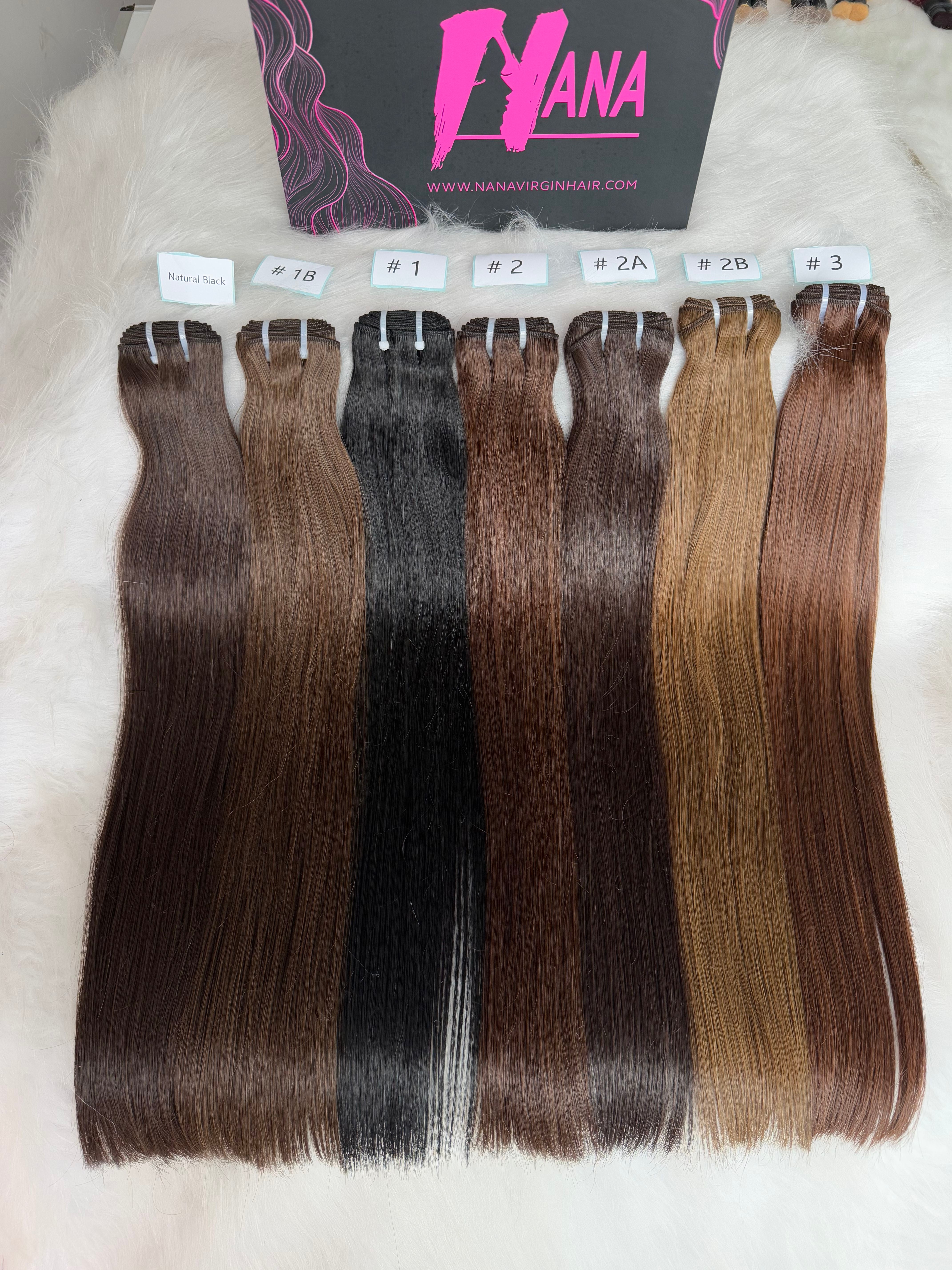 Top quality Luxe Virgin Human Hair color hair bundles