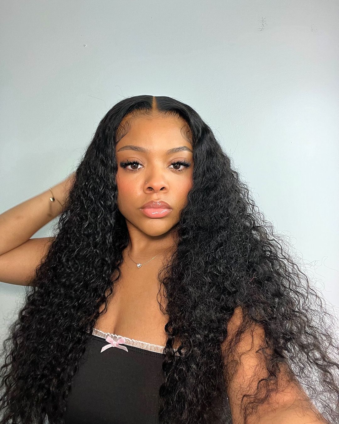 High-Quality curly Frontal Lace Wig
