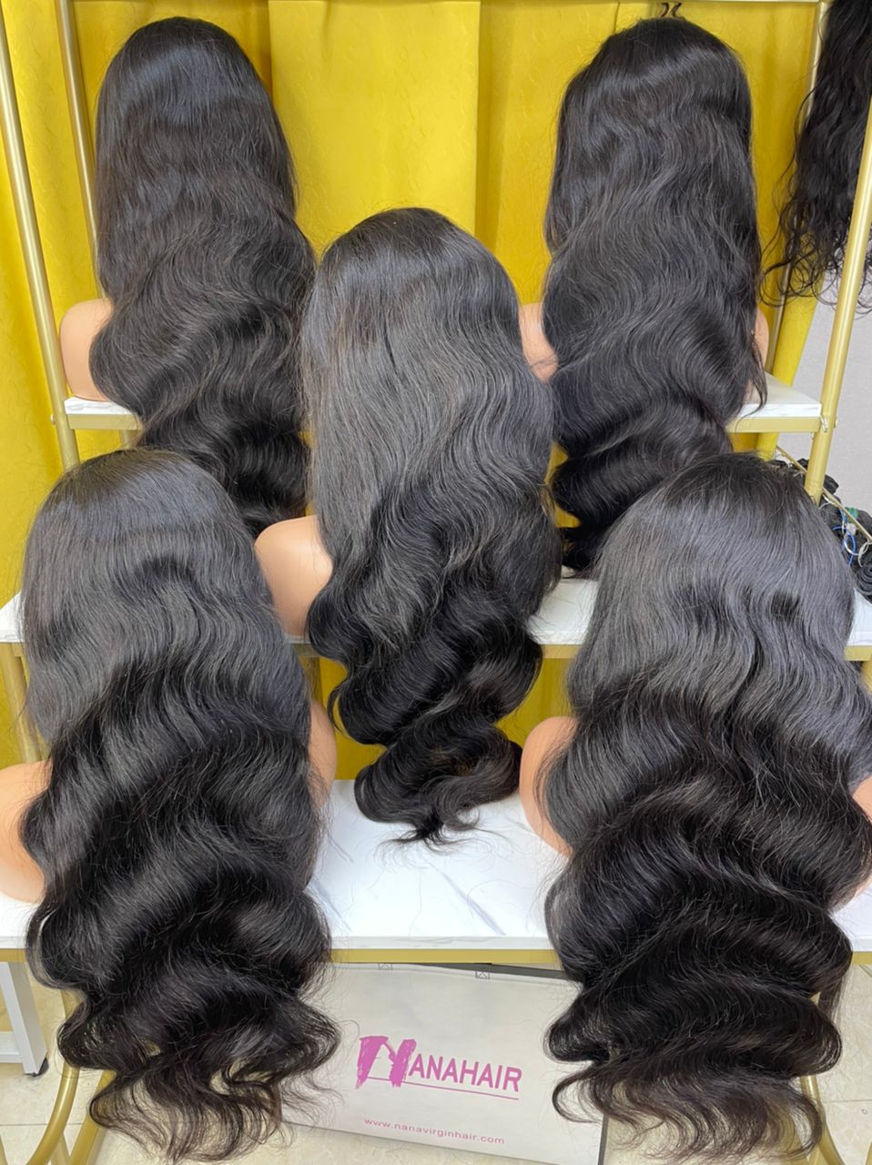 160% Virgin Half Wig None Lace Wig Wear And Go Wig 160% Density
