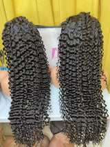 Raw Hair Glueless Curly 13x6 13x4 HD Lace Frontal Wig Deep Curly HD Lace Human Hair Wigs Plucked Hairline