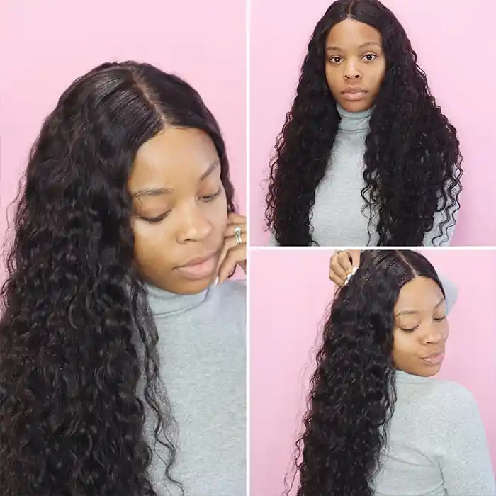 Raw/Virgin Hair Italian Curly V Part Wig U Shape Wig Italian Wave U Part Wig