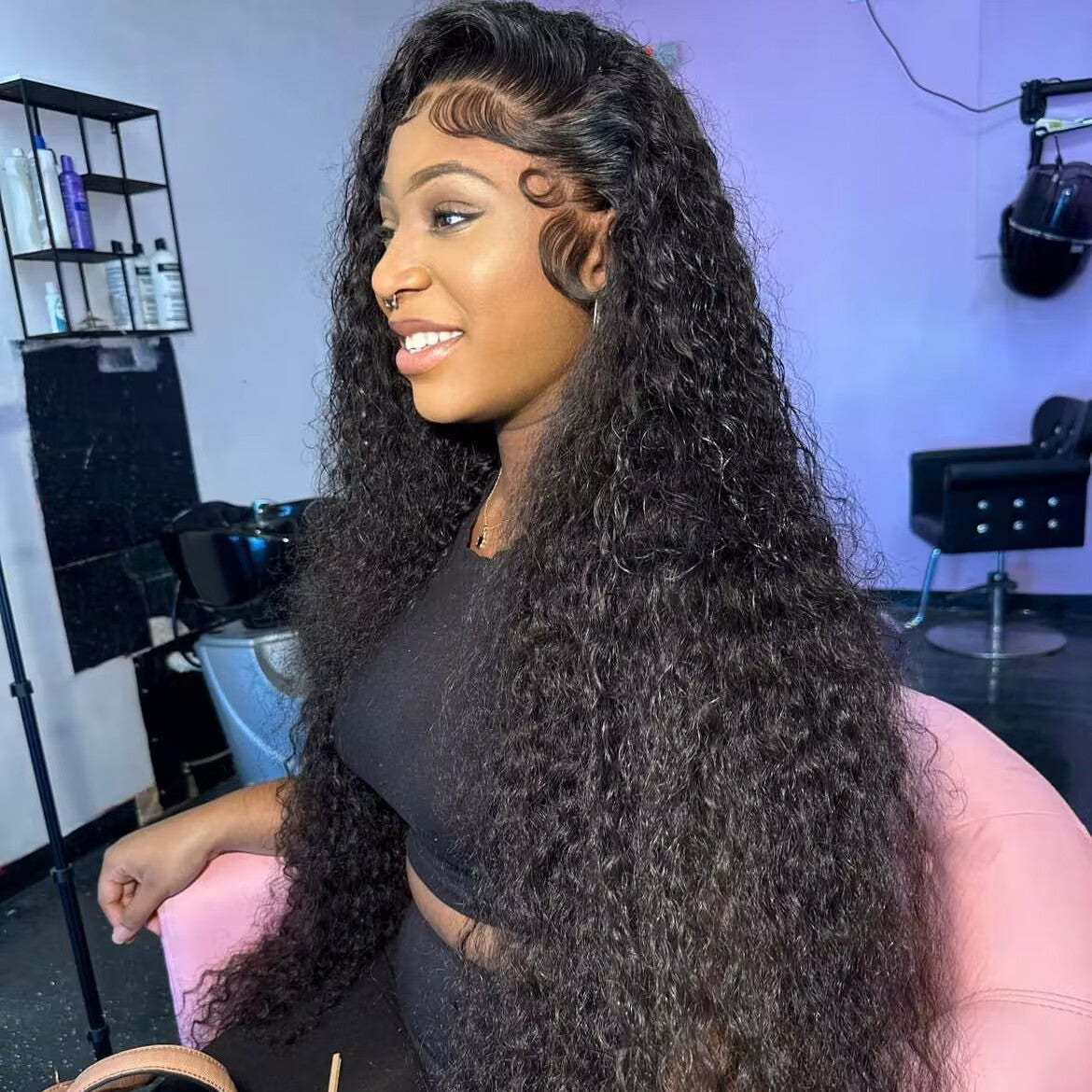 Soft and Bouncy Deep Wave Hair

