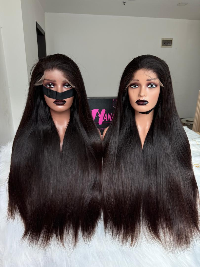 Celebrity Raw/Virgin Straight Very Full Hair Wigs HD Wig【Celebrity Special 4 bundles made wig】