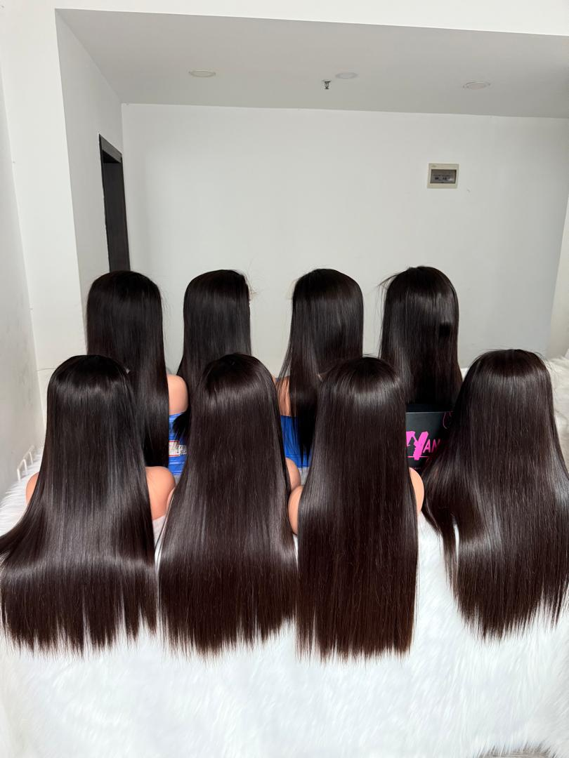 Celebrity Raw/Virgin Straight Very Full Hair Wigs HD Wig【Celebrity Special 4 bundles made wig】