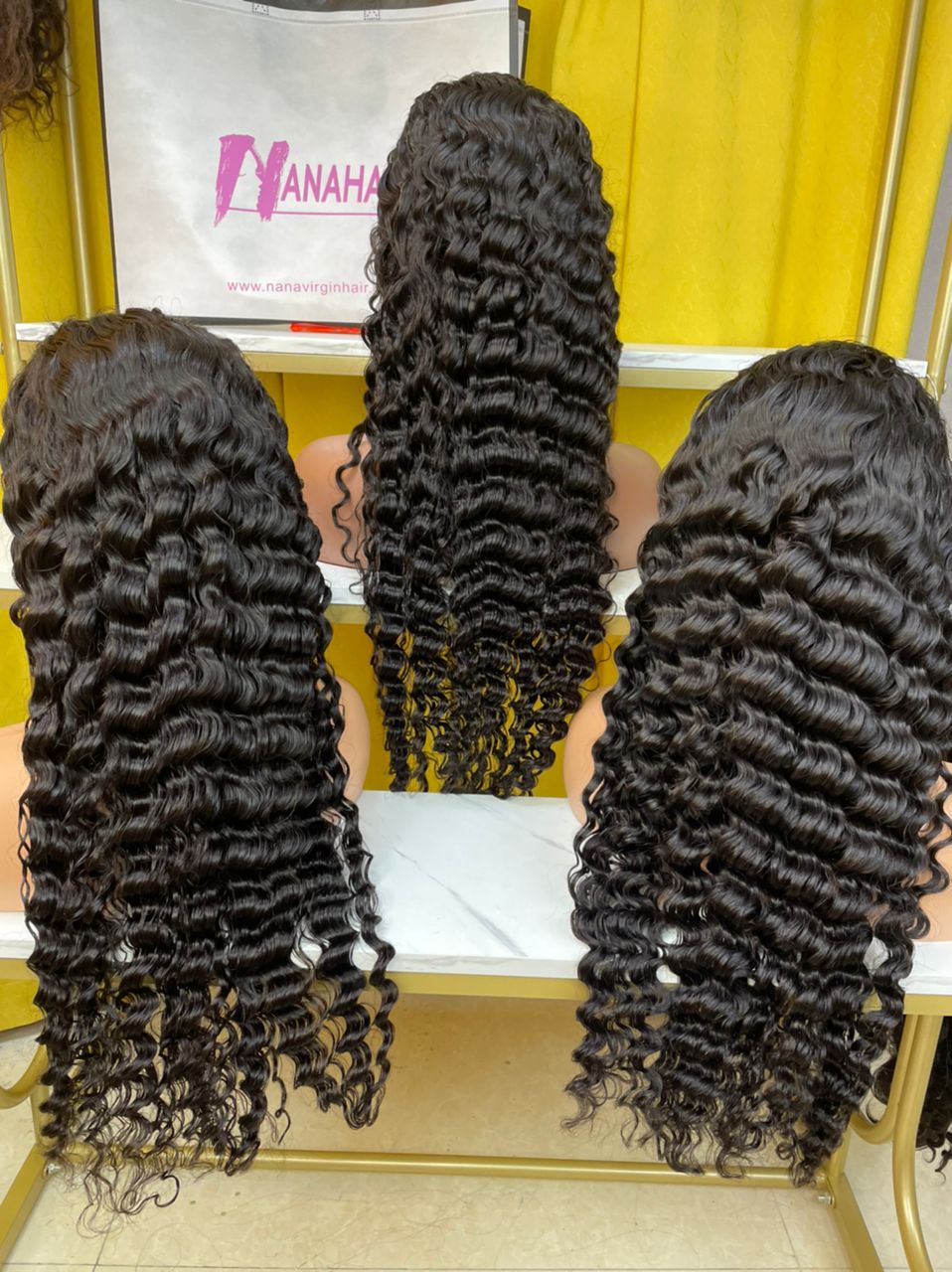 160% Virgin Half Wig None Lace Wig Wear And Go Wig 160% Density