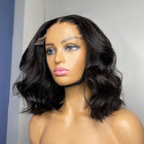 Short Body Wave Hair HD Transparent Wig Natural Wavy Hair Human Hair Lace Frontal Wigs Pre-Plucked Hairline