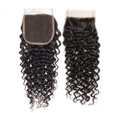 wholesale virgin hair bundle deals curly 3 or 4 Bundles with HD Transparent Closure