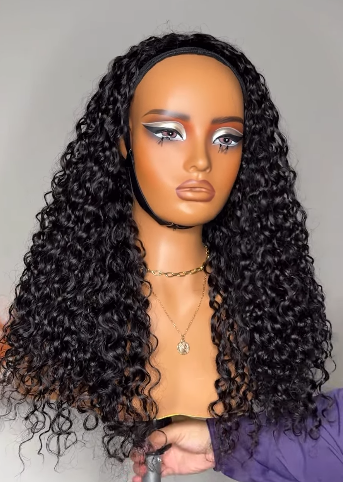 Raw Hair Half Wig 200% Density None Lace Wig Wear And Go Wig