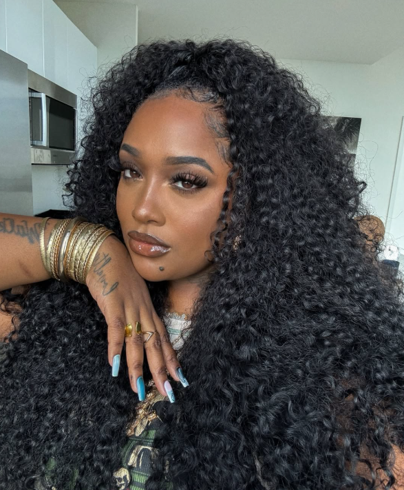 Raw Hair Half Wig 160% Density None Lace Wig Wear And Go Wig