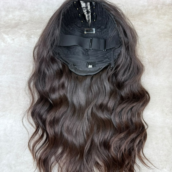 raw indian hair V part wig