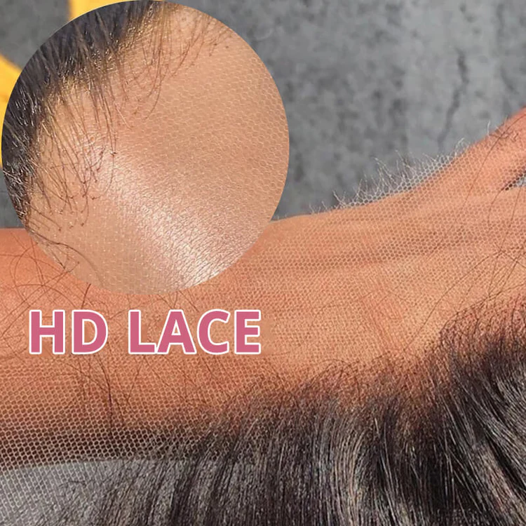 Wholesale vendor virgin human hair Lace closure transparent lace HD lace closure Curly  4x4/5x5/6x6/7x7