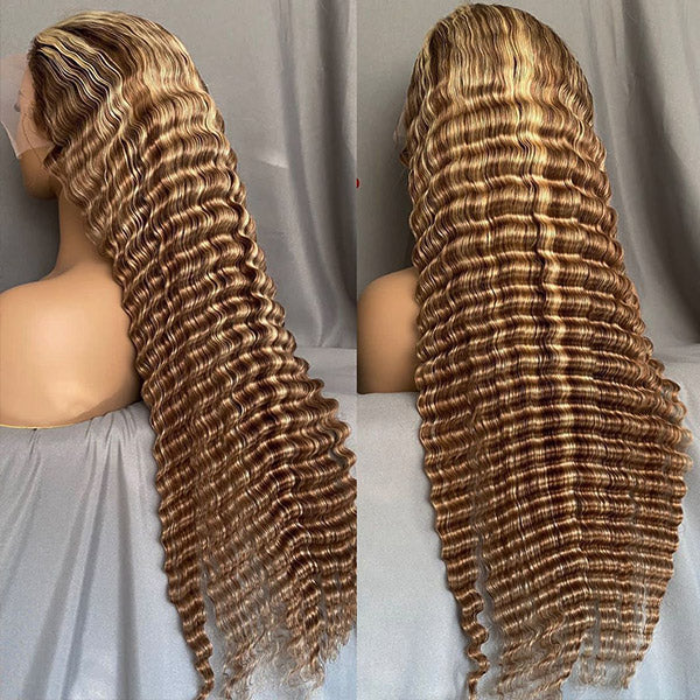 deep wave highlight wig