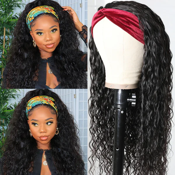 Raw/Virgin Italian Curly Wear And Go Headband Wigs No-Lace&No-Glue Wig