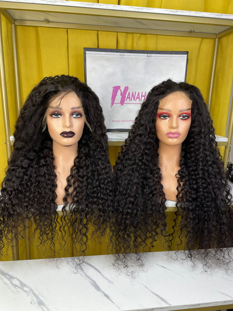 Virgin Hair Glueless Italian Curly Human Hair Wigs 13x4 and 13x6 Full Lace Frontal Wig For Braiding Pre Plucked HD Lace Wigs